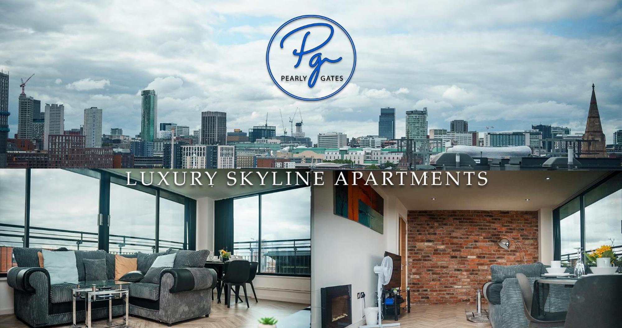 Penthouse - Amazing City Skyline Views - Free Parking - Balcony - Utilita Arena - New St Station - Bullring Shopping Birmingham Exteriör bild